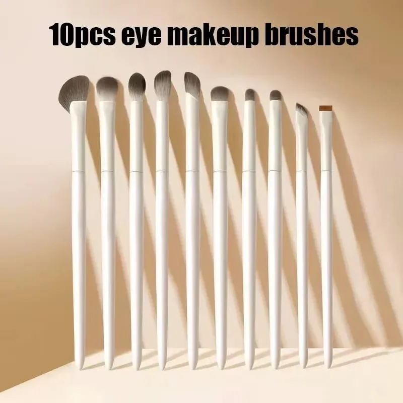 Natural Eye Makeup Brushes Set Eyeshadow Brush Eyebrow Contour Eyeliner Brush Women Eyes Cosmetic Blending Detail Make Up Tools