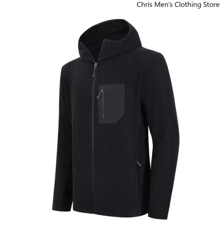Casacos masculinos com zíper de alta qualidade para outono/inverno, elegantes e versáteis, casacos quentes com capuz, casuais, esportivos, fitness — image 5