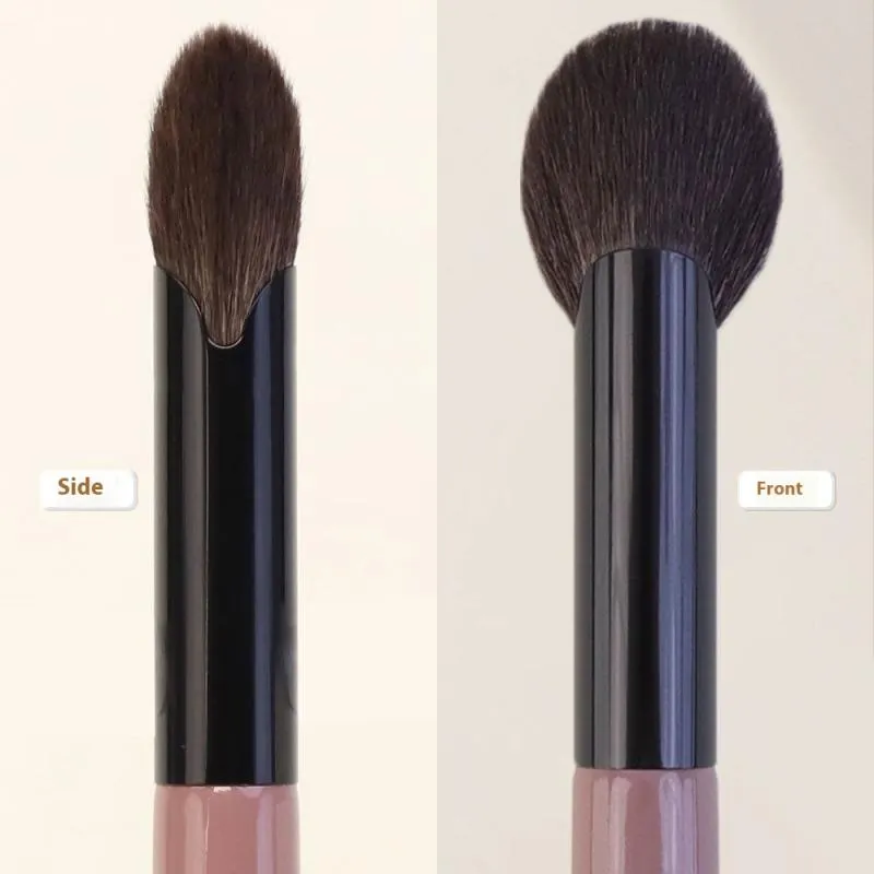 【B】1Pcs Small Fan Shape Blusher Brush Powder Blush Cream Liquid Blush Makeup Brushes Precise Blush Brush Makeup Tools