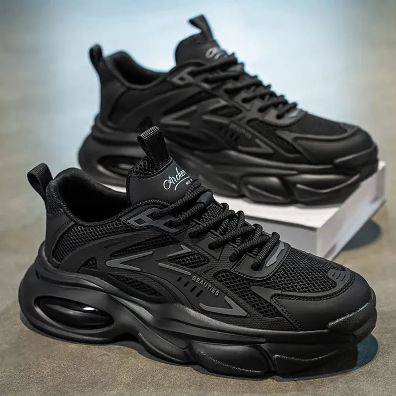Men's casual sneakers spring summer breathable soft-sole anti-slip outdoor running shoes fashion students Joker tide sports shoe