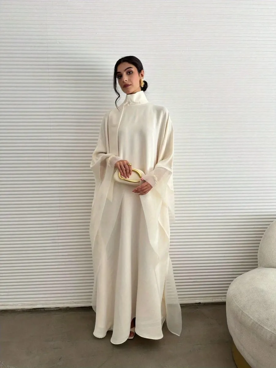 Middle Eastern Abaya Women Elegant Abayas Full Sleeve Loose Pageant Dress Evening Kaftans JilbabsIslamic Traditional Clothing