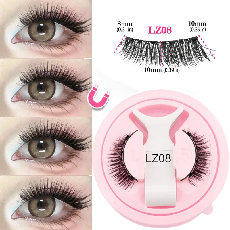 1 Pair New Magnetic Eyelashes Set With Tweezers Makeup Natural Light Eyelash Extension Tools Reusable False Eye Lashes — image 16