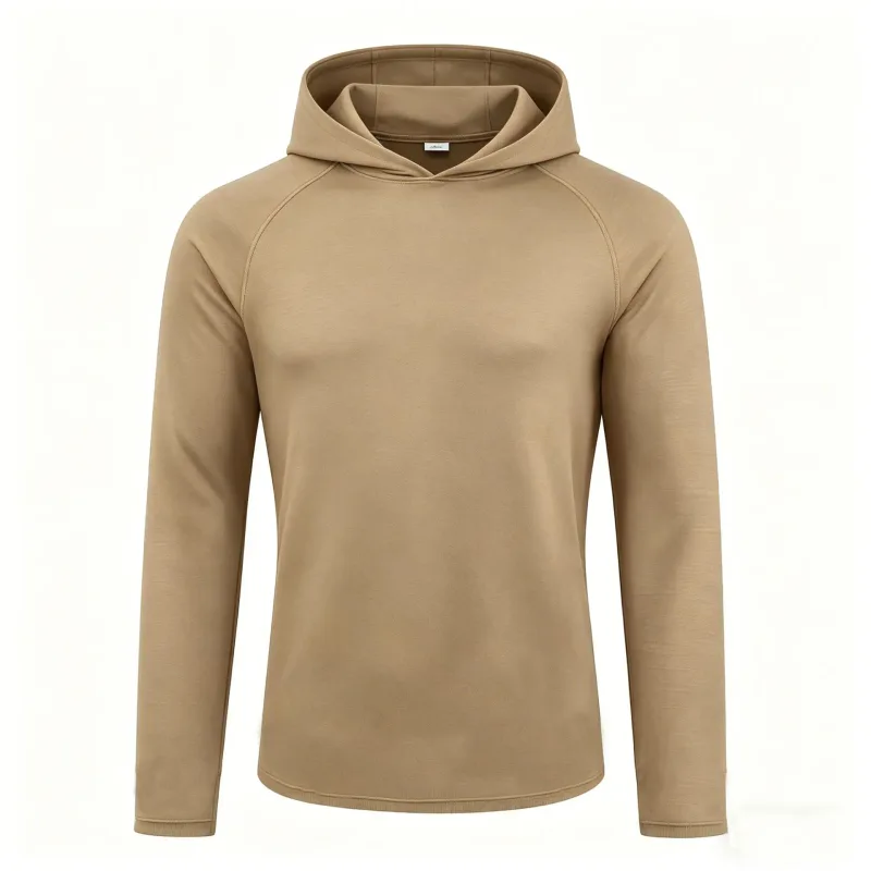 Men's Long Sleeve Hoodies Sun Protection Shirts Solid Quick Dry T-shirt Mens Bodybuilding Fitness Muscle Sportwear Gym Clothing