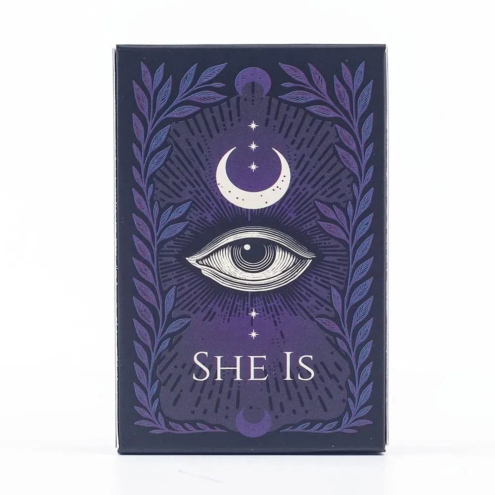 SHE IS Mindfulness Self-Care Cards Inner Dialogue Self-Reflection Tool for Becoming & Belonging Interactive Board Playing Game