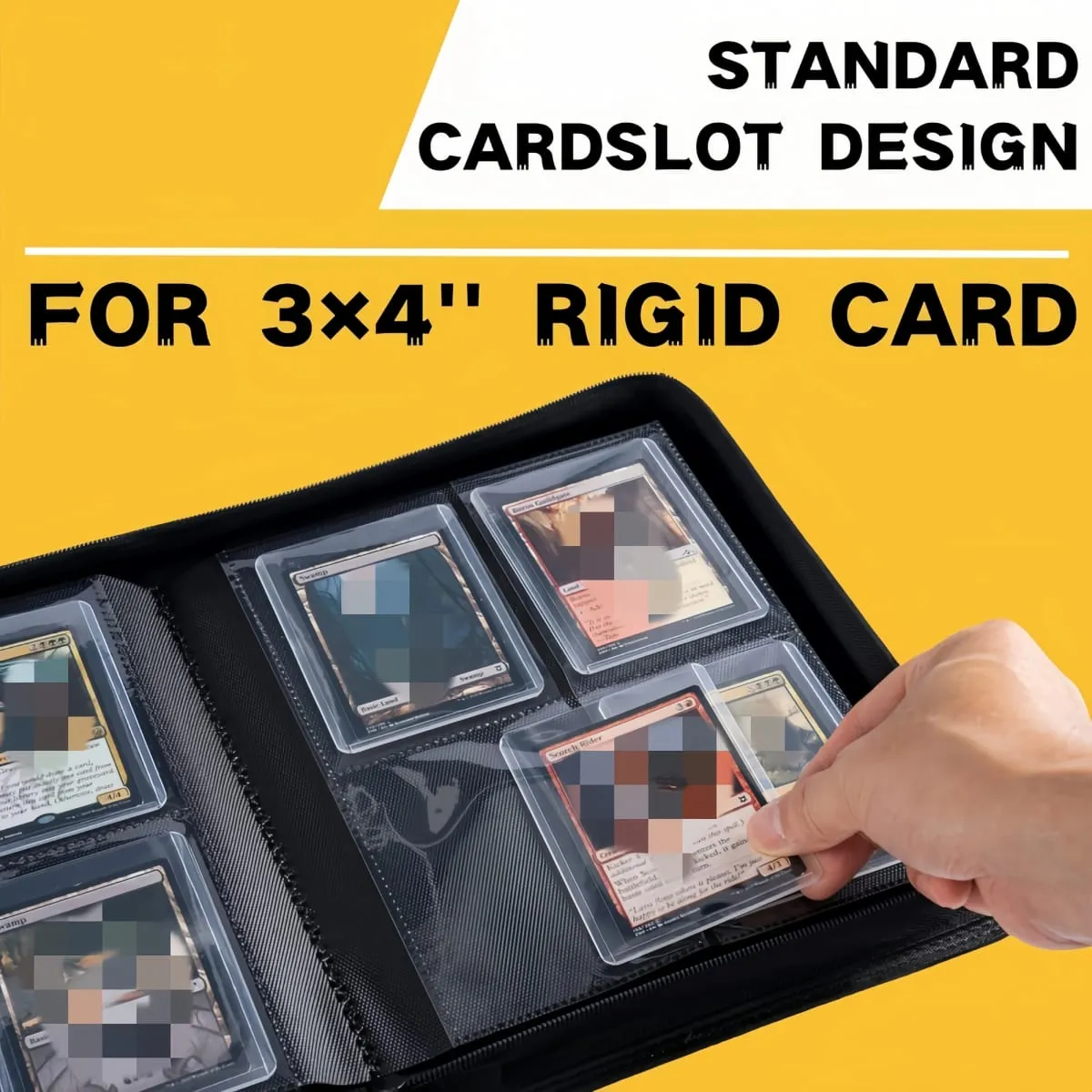 TopLoader 4-Pocket Card Binder (160 Cards) – Black/ Industrial-strength storage for TCG & sports cards. Collector's dream — image 5
