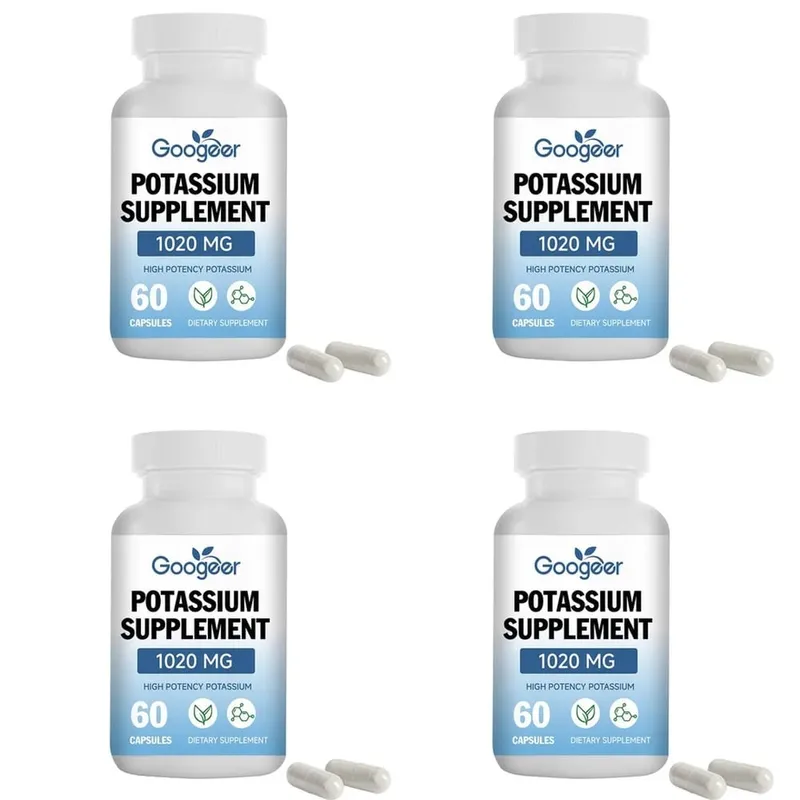 Googeer Potassium Supplement Capsules for Daily Mineral Gap Support 1020 Mg Equivalent Steady Potassium Level 60 Capsules — image 10