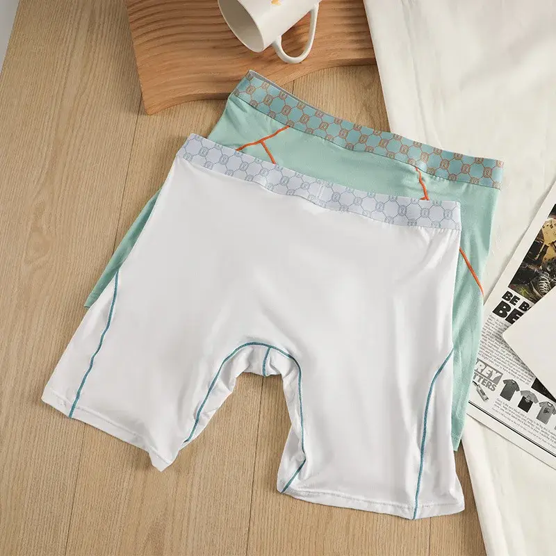 メンズボクサー竹繊維下着男のパンティーオム Ropa 通気性 U 凸ポーチロングパンツプラスサイズボクサーパンツ M-XXL