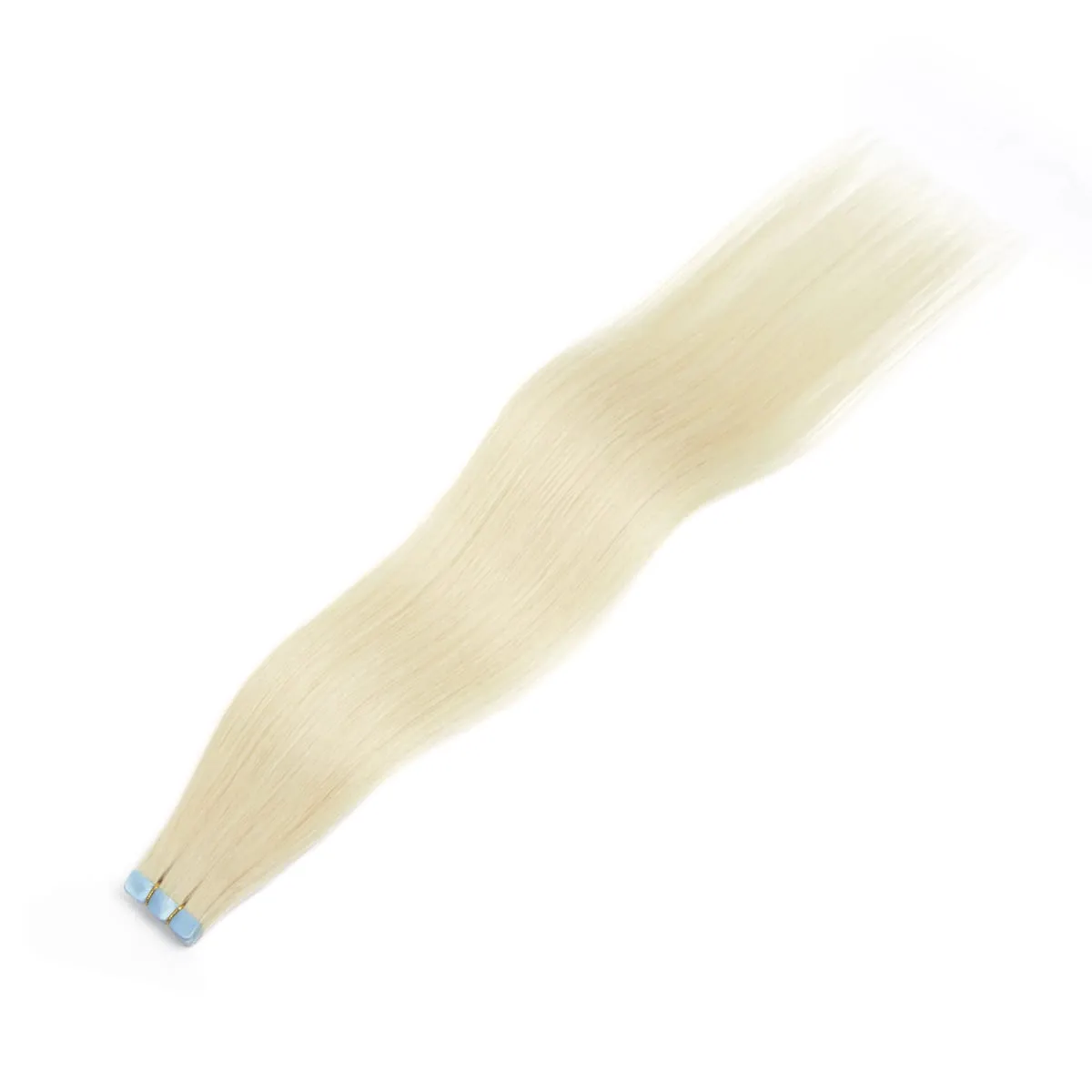 Mini Tape In Hair Extensions 12-20 Inches 10pcs/20pcs Invisible Human Hair Natural Tape In Hair Extention 60 Platinum Blonde