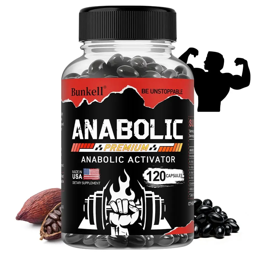 Men’s Muscle Builder Capsules Lean Muscle Growth Strength Endurance Recovery Metabolism & Abs Support 30/60/120 Capsules