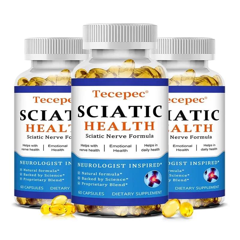 Relieve Sciatica Capsules - Relieve Pain Improve Flexibility Support Nerve and Joint Health Relax Muscles