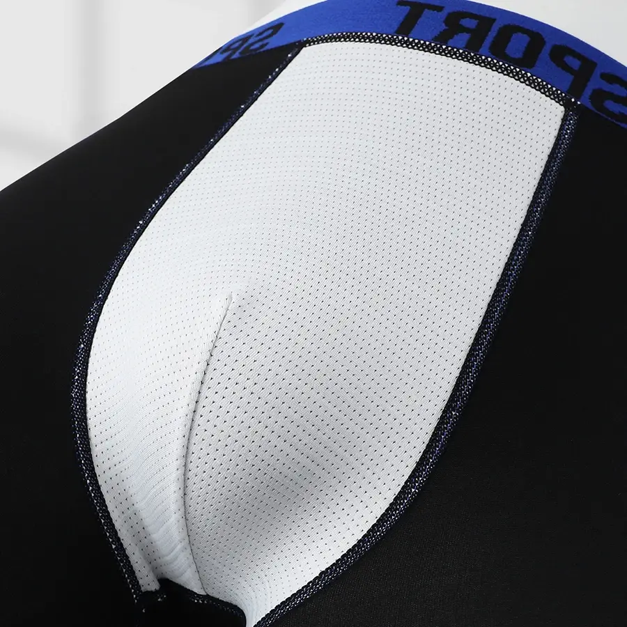 5-Pack Men's Sport Boxer Briefs, Quick-Dry Polyester Athletic Underwear Breathable Compression Trunks for Workout, Gym & Running