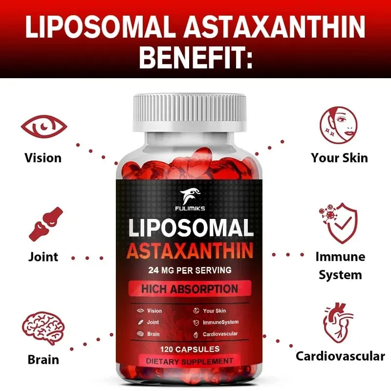 Buy 2 Get 2 Free! Premium Natural Astaxanthin 24mg Capsules - World's Strongest Antioxidant for Skin Eyes & Immune Support — image 2