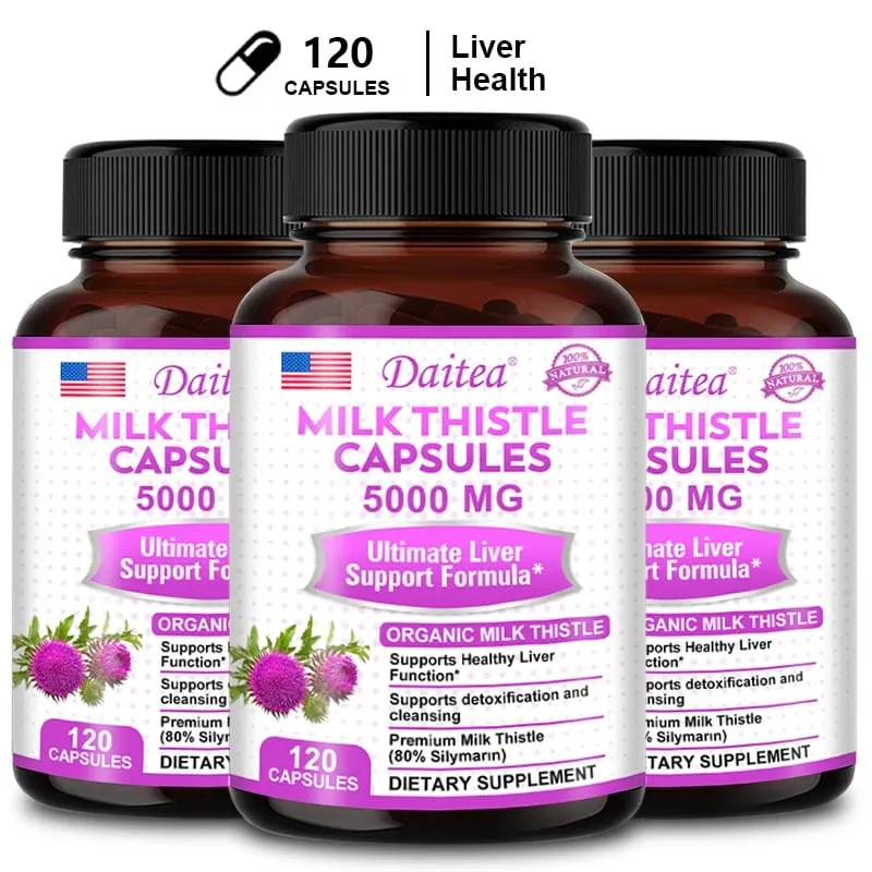 Milk Thistle with Dandelion Root - Antioxidant Liver & Kidney Health Support Supplement - Vegan Non-GMO Gluten Free — image 11