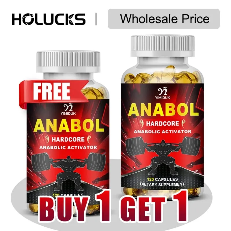 Buy 1 Get 1 Free! Anabol Hardcore Supplement for Muscle Growth Improved Endurance Stress and Mood Relief and Overall Health — image 2