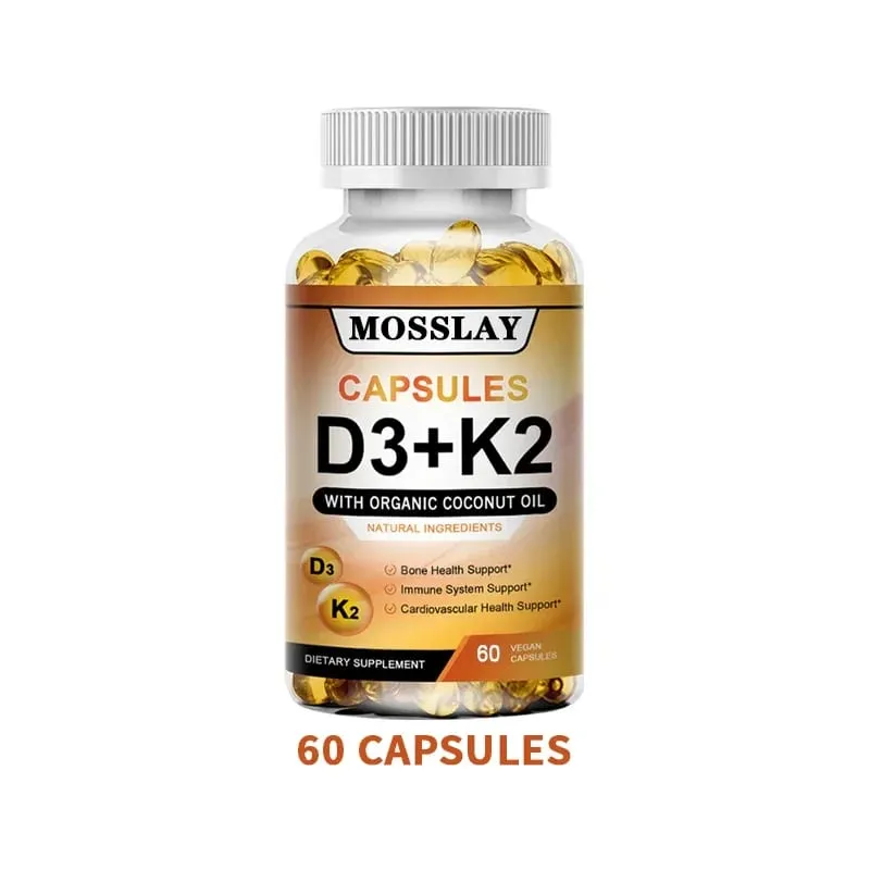Vitamin-K2- und D3-Ergänzung Premium-Formel (30/60/120 Kapseln)