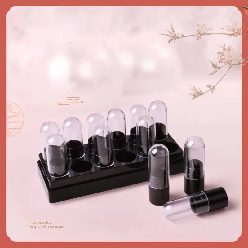 Diy Handmade Lipstick Material 12-hole Aluminum Sample Mould Self-made 9.3mm Maliit na Sample Tube Lipstick Empty Tube Set
