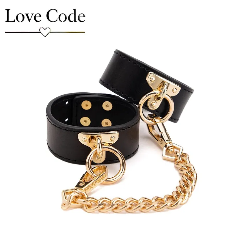 ของแท้หนัง BDSM Bondage ชุดของเล่นสำหรับคู่ Handcuff ข้อเท้า Cuffs COLLAR Gag Hogtie Restraints SM ชุดผู้ใหญ่รักเกม