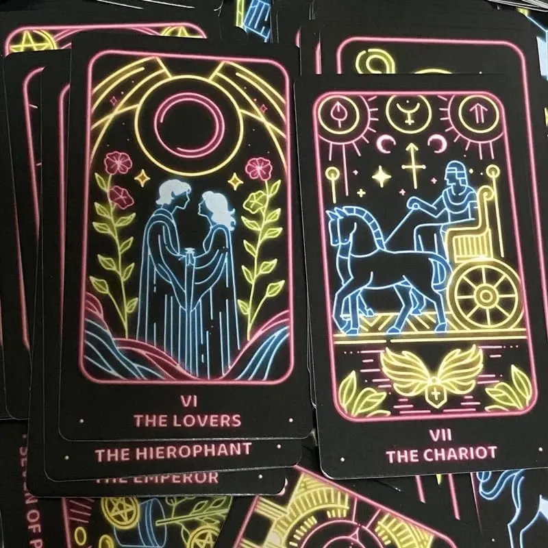 Simple Modern Minimalist Tarot cards A 78 deck Divination Fate English Edition Oracle Board Playing Table Games For Party