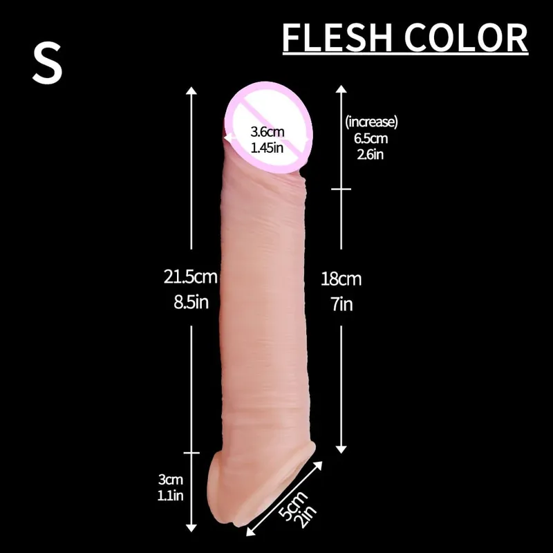 manggas para sa paninigas na Pagsasanay ng ari ng lalaki Sexy na may sapat na gulang na lalaki silikon ari ng lalaki manggas titi singsing extender male sex toy dildo titi
