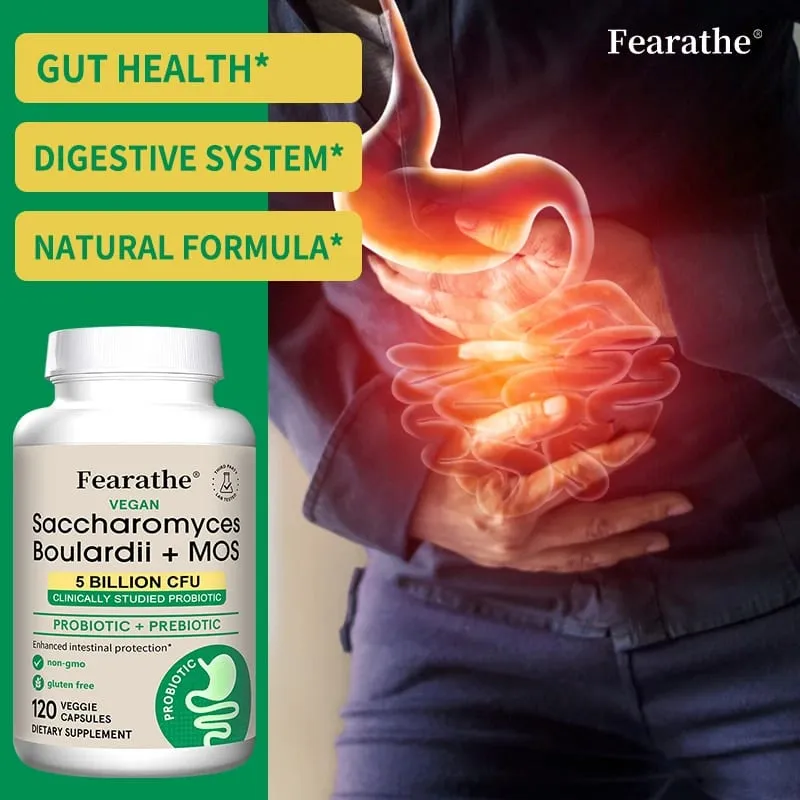 Saccharomyces Boulardii Probiotics Capsules for Women & Men Promote Intestinal Gut Immune & Digestive Health Non-GMO — image 5
