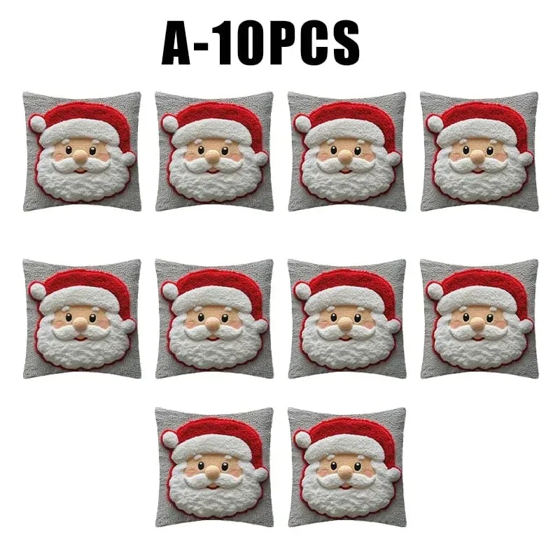 Christmas Character Cushion Cover Snowman Reindeer Digital Print on Stretch Fabric for Festive Home Decor — image 22