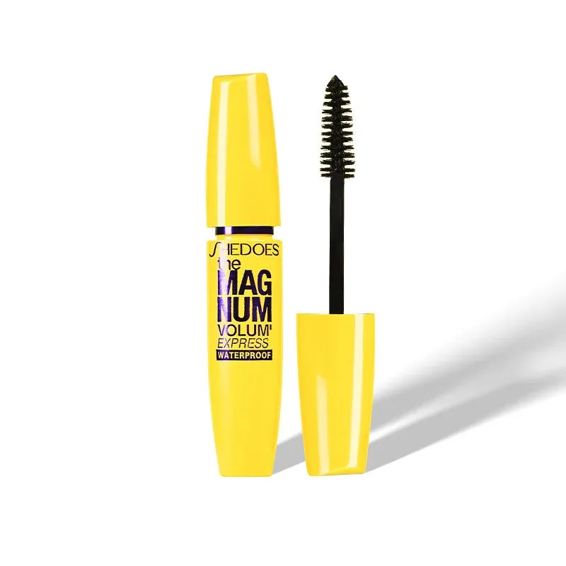 Yellow Mascara Waterproof Lengthening Curling Volumizing Natural Long-Lasting Smudge-Proof Eye Makeup Cosmetics