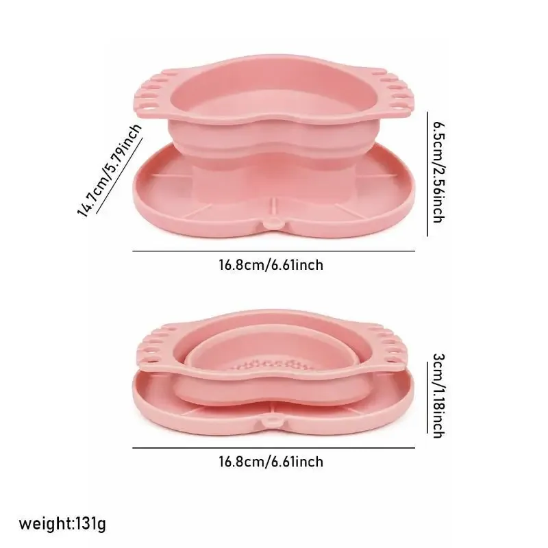 Seau de lavage pliable en Silicone, sans BPA, facile à nettoyer, pour pinceaux, pinceaux de maquillage, usage artistique en voyage à domicile