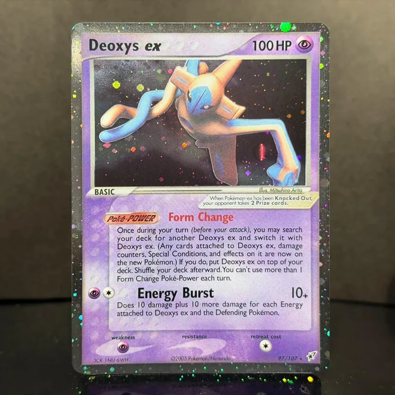 Pocket EX Deoxys Crobat Jirachi Latios Sharpedo Salamence Hariyama Deoxys Rayquaza Cosmos Holo Gold Star UR Proxy Cards