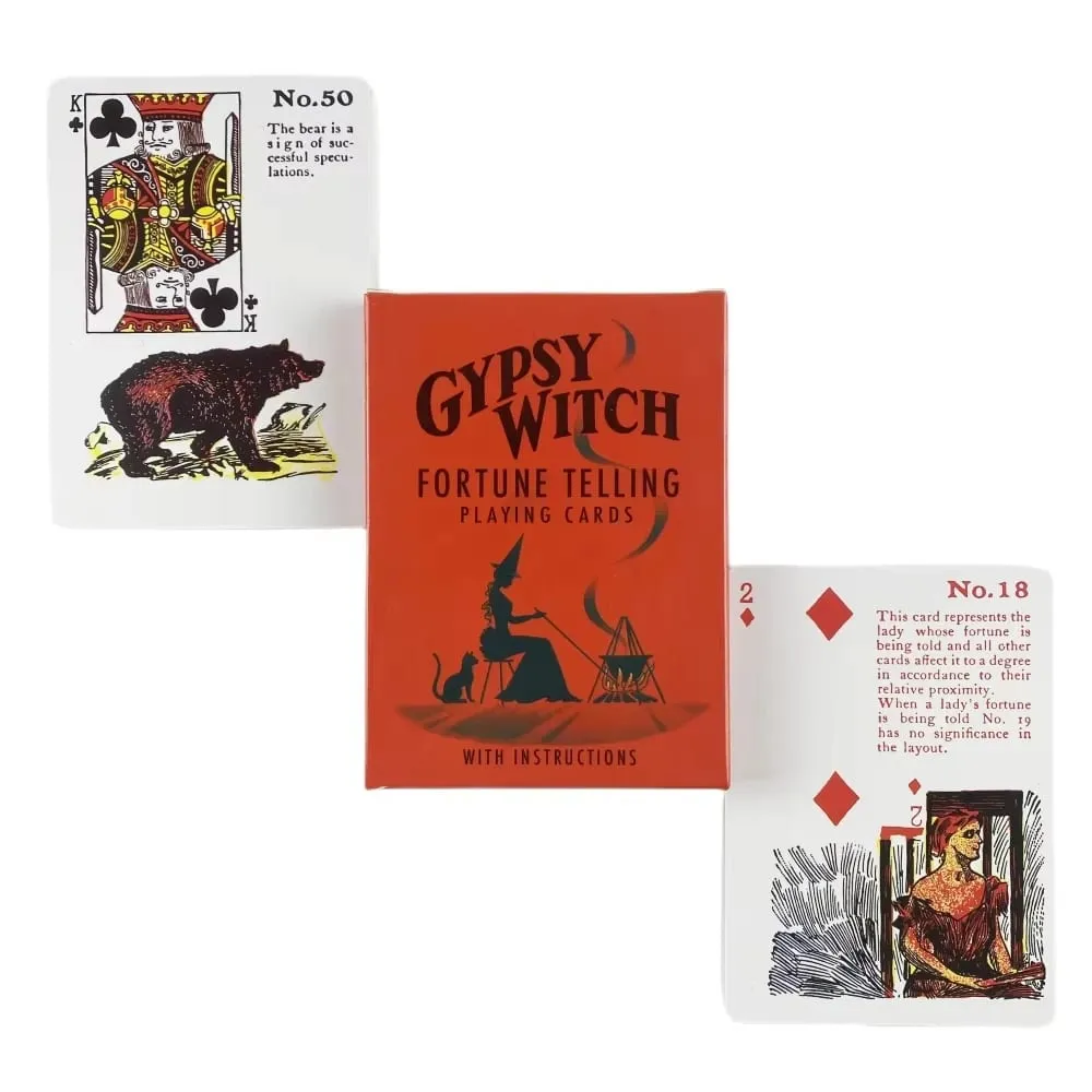 Gypsy Witch Fortune Telling Playing Cards Tarot Deck Cards Games Oracle Famliy Game Fun Classic Fate Boardgame Altar