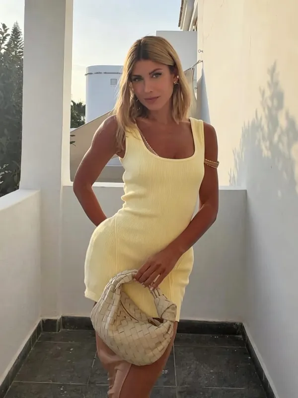 Women Solid Mesh Double-layer Dress Set Elegant Sleeveless U-neck Slim Gown 2026 Summer Women Party Daily Casual Street Wear