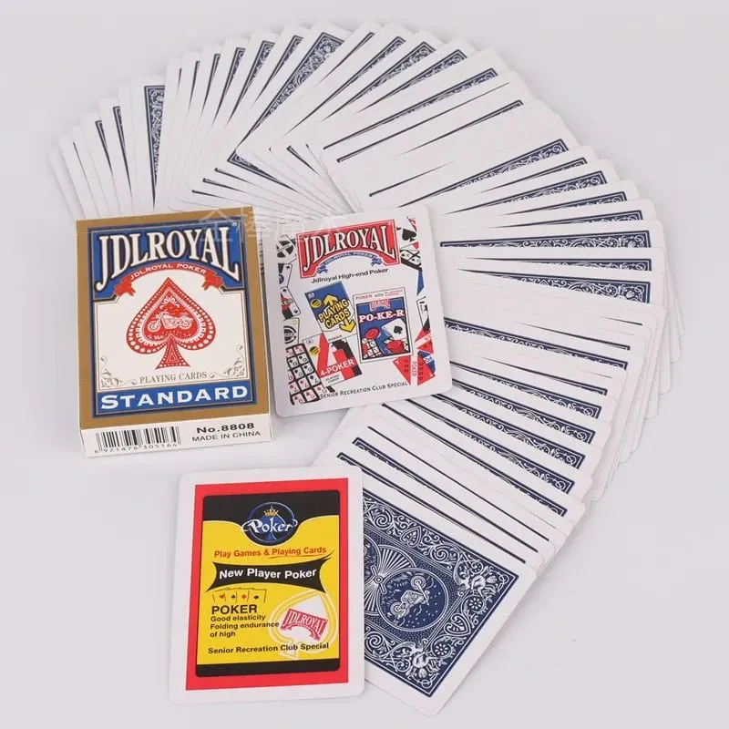 Standard Poker Playing Cards No.8808 Durable Smooth Shuffle Paper Card for Party Game Magic Trick Board Game