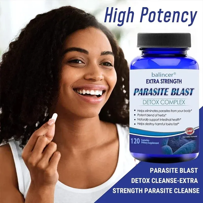 Parasite Detox Body Cleansing Complex with Cranberry Zinc & Garlic Support Cleansing Gut Health Improve Immunity Supplement — image 2