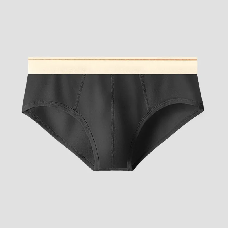 Men's pure cotton breathable and comfortable triangular underpants, mid-waist, skin-friendly and soft, teenagers' underpants