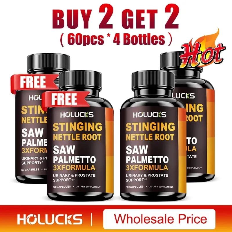 Stinging Nettle Root & Saw Palmetto Capsules Help Promote Prostate Health Hair Growth Urinary Tract Support Premium Formula — image 10