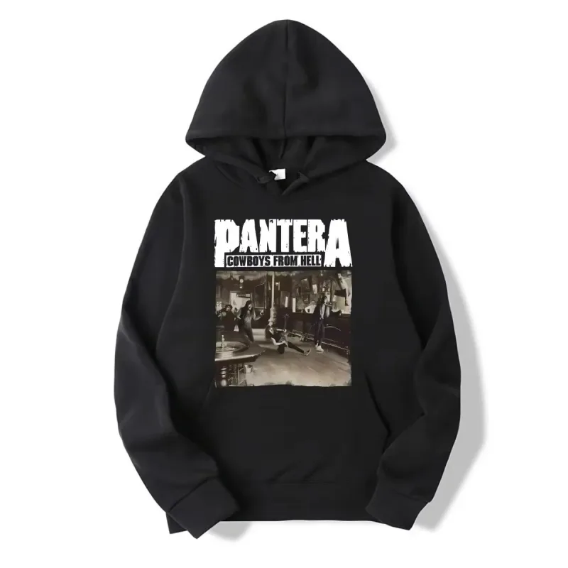 2026WinterNew Hoody PANTERA Band Pullovers COWBOYS FROM HELL Print Hoodies Men Women Vintage Fashion Hip Hop Oversized Swatsirts — image 19
