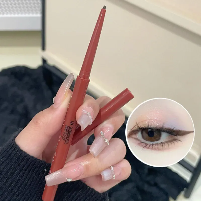 10 Colors Eyeliner Pencil Smooth Wine Red Soft High Pigment Eye Liner Pen Waterproof Matte Aegyosal Lying Silkworm Eyes Makeup — image 5