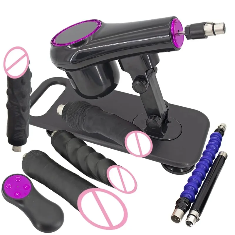 Portable Sex Machine Adjustable Speed Angle Automatic Wireless Control for Woman Man Masturbating Pumping Gun Sex Toys
