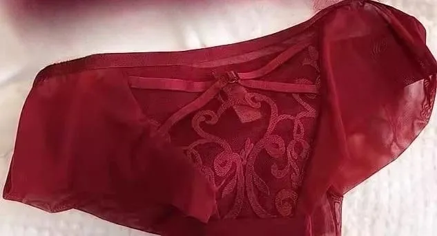 Red Lingerie Set for Wedding Bride Push-Up Bra To Make Small Breasts Look Larger Side Support Dragon Zodiac Year Bra Set