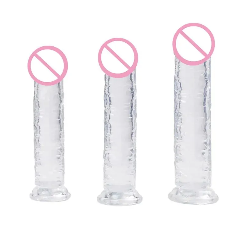 Transparent Soft Jelly Dildos Strong Suction Cup Female Anal Masturbator Clitoral Stimulator Big Dick Lesbian Women Sex Toys 18+ — image 6