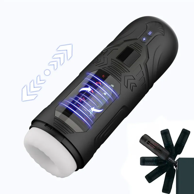 Automatic Masturbator for Men Telescopic Rotation Masturbation Cup with Handle Phone Stand Adult Goods Sex Toy for Men 18+ — image 14
