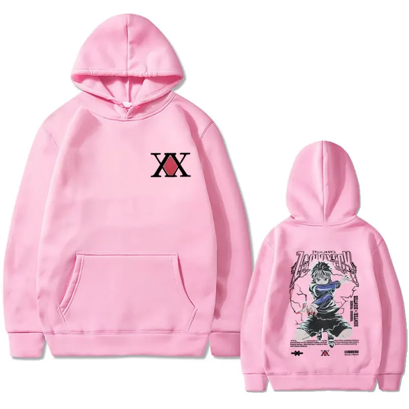 Anime Hunter X Hunter hoodie Killua Zoldyck Graphic hooded tracksuit Men Women Clothing Casual Oversized fleece cotton hoodies — image 9
