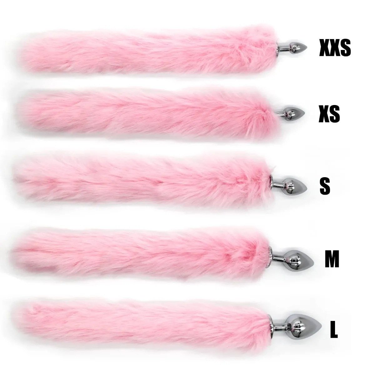 Metal Anal Plug with Long Fluffy Tail – Fox Tail Butt Plug for Cosplay Role Play BDSM Adult Toy — image 2