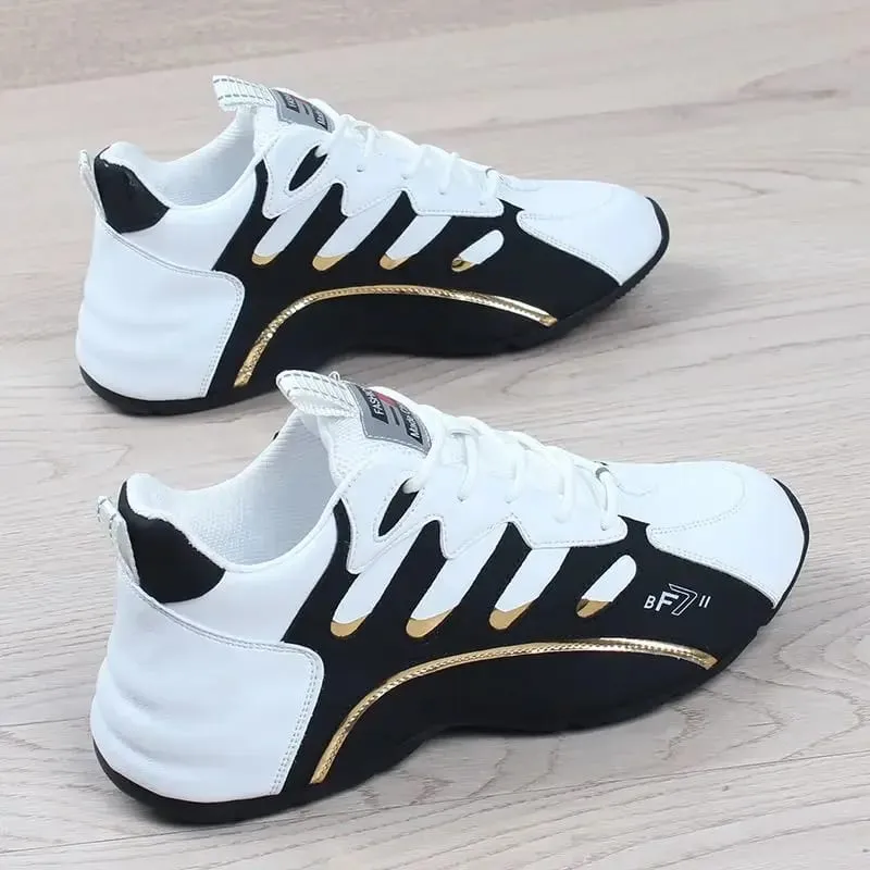 Men New Fashion Casual Sneakers for Light Soft Breathable Vulcanize Shoes High Quality Soft Leather Sneakers Zapatillas De Mujer — image 8