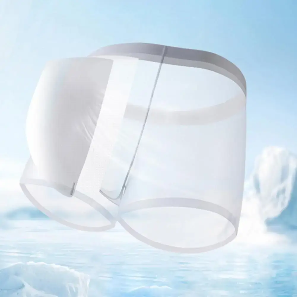 Män Boxer Transparent Lättvikts Underkläder Elastisk U-Konvex Tunn Perspektiv Shorts Sömlösa Trosor — image 14