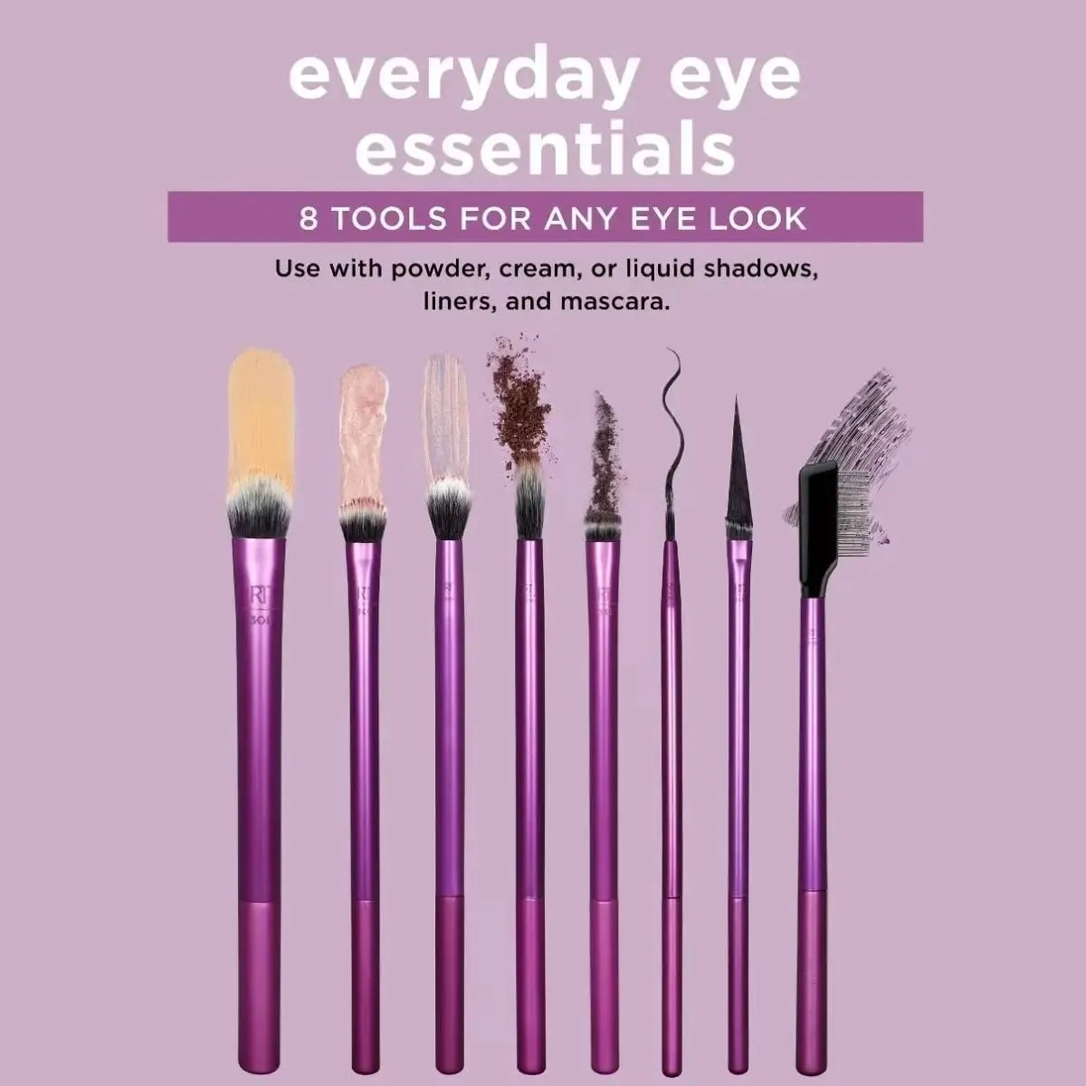 8pcs/Set Eye Makeup Brushes Soft Synthetic Hair Makeup Tool Kit Suitable for Beginners