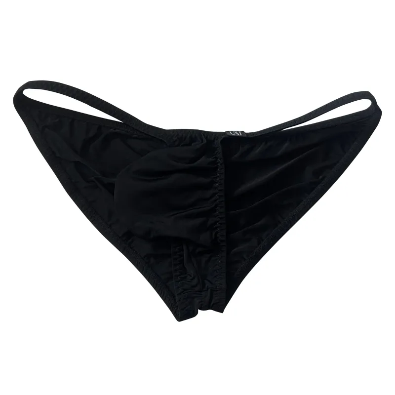 Ultra Low Waist Men's Briefs Thin Ice Translucent Sexy Underwear Comfortable Modern Fashion Buttock Highlighting Male Briefs