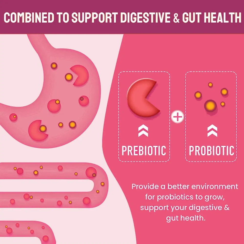 Women Probiotic Gummies - Premium Feminine Balance Gummies - for Women's Health & Wellness - Immune Support - Vegan Gluten-Free