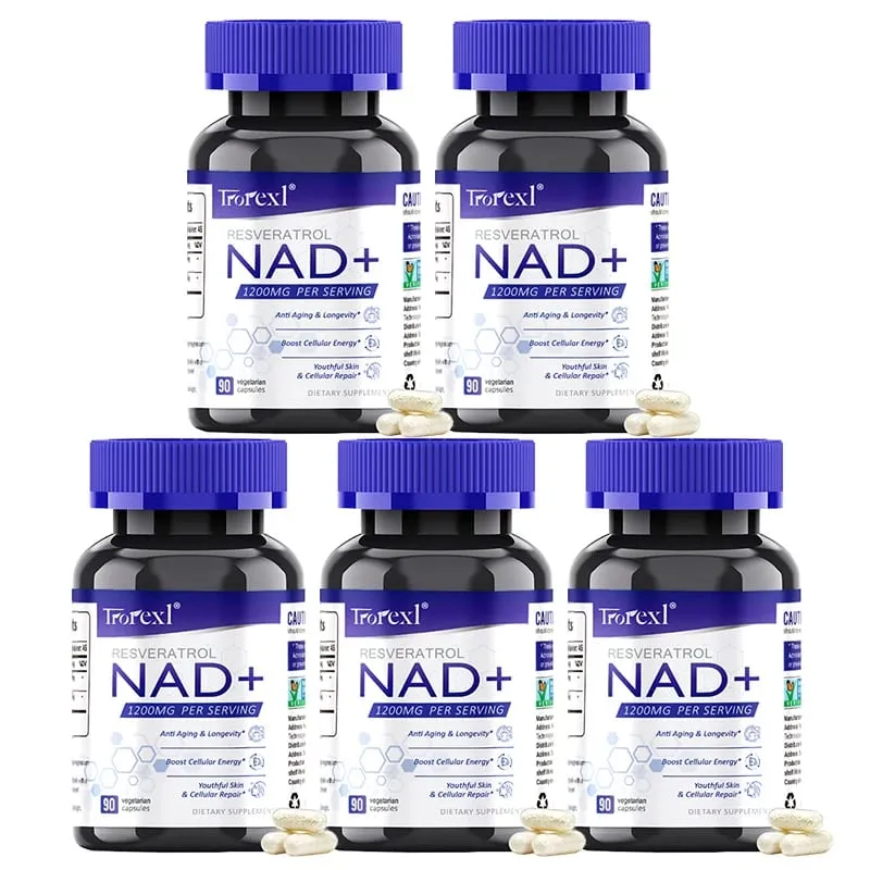 NAD + Resveratrol Supplement NAD Plus Boosting - Supports Cellular Energy Anti-aging Metabolism Skin Health — image 10