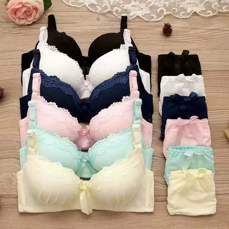 6 set Push Up Bra Sets Padded Intimates Lace Thongs Underwear For Women Lingerie Female Underwear Bra Sets — image 2