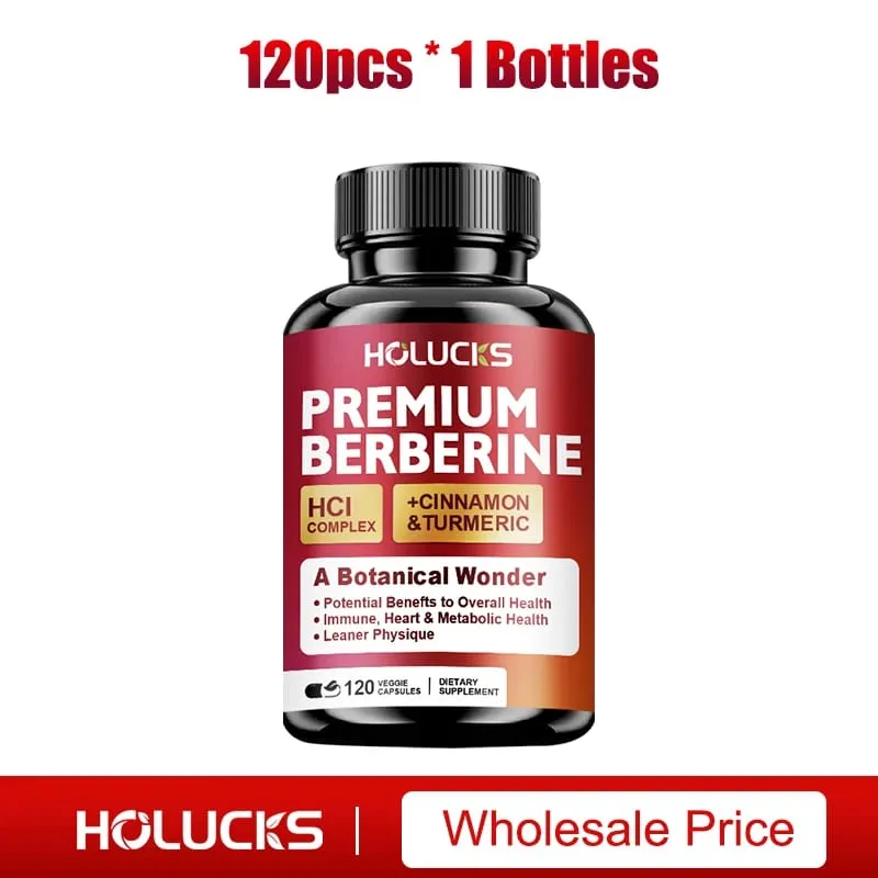 Buy 1 Get 1 Free! Premium Berberine Supplement for Natural Blood Sugar Liver Detox Metabolic Health & Weight Management Aid